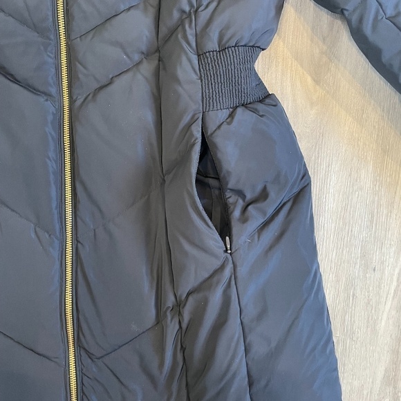 Cole Haan Puffer Down Faux Fur Trim Hooded Coat - Picture 7 of 11